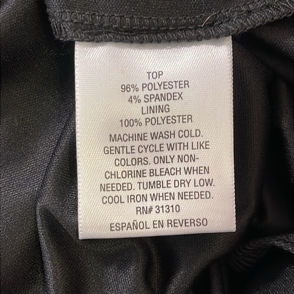 Thalia Sodi Black Sheath Knee Length Dress with Belt Accent Women's Size S - Picture 10 of 11